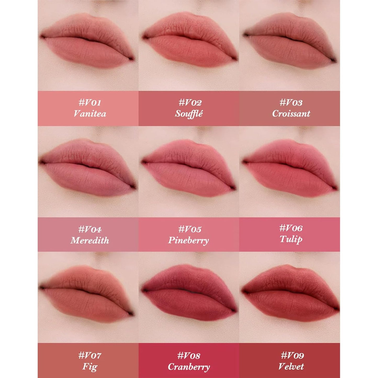 Flower Knows Strawberry Cupid Cake Lip Cream - Mauve Rose Pink Velvet Matte, Lightweight Hydrating Formula, Vegan