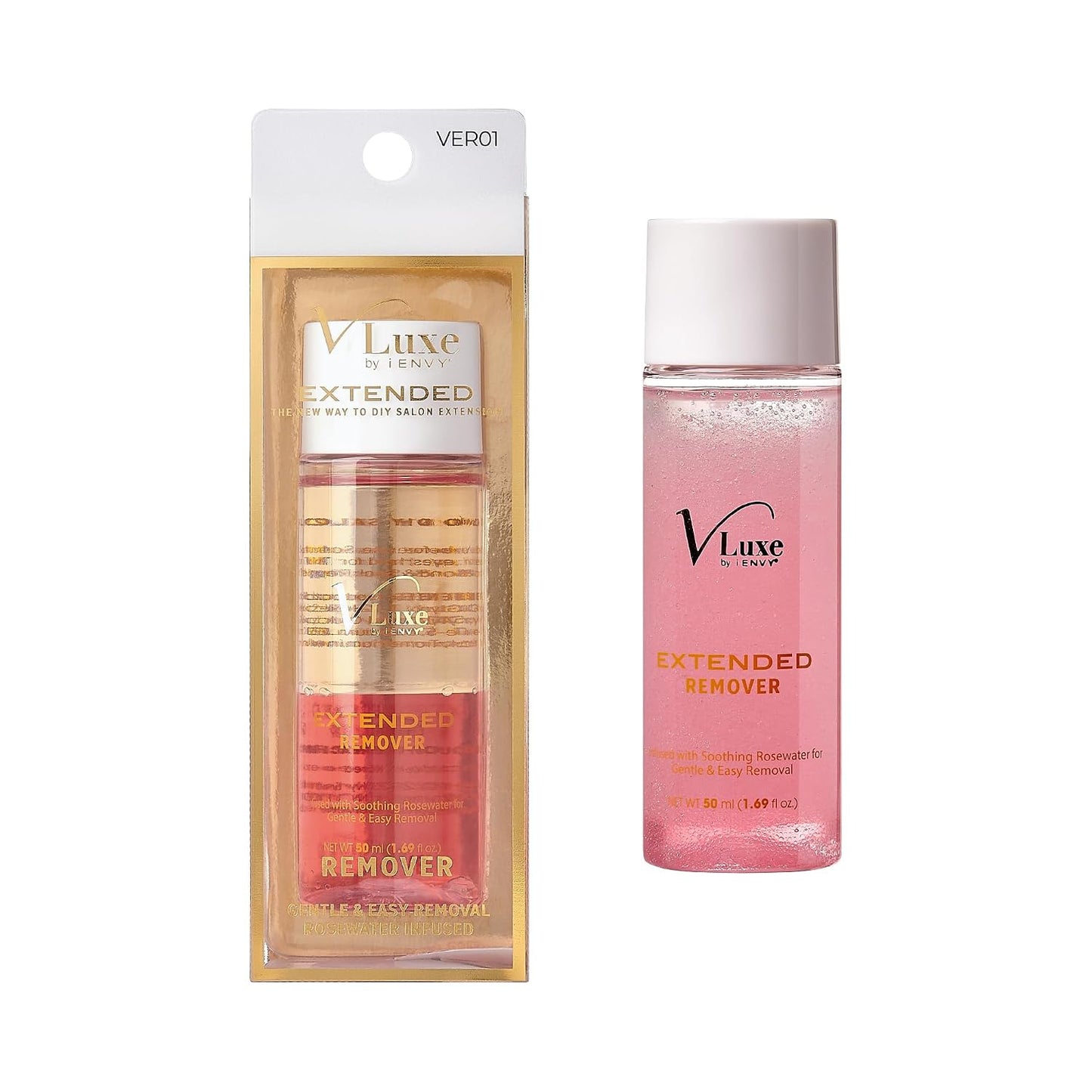 i•ENVY Eyelash Extension Cluster Remover - Natural Rosewater Gentle Cleanser for False Eyelashes Removal | Nourishing Formula