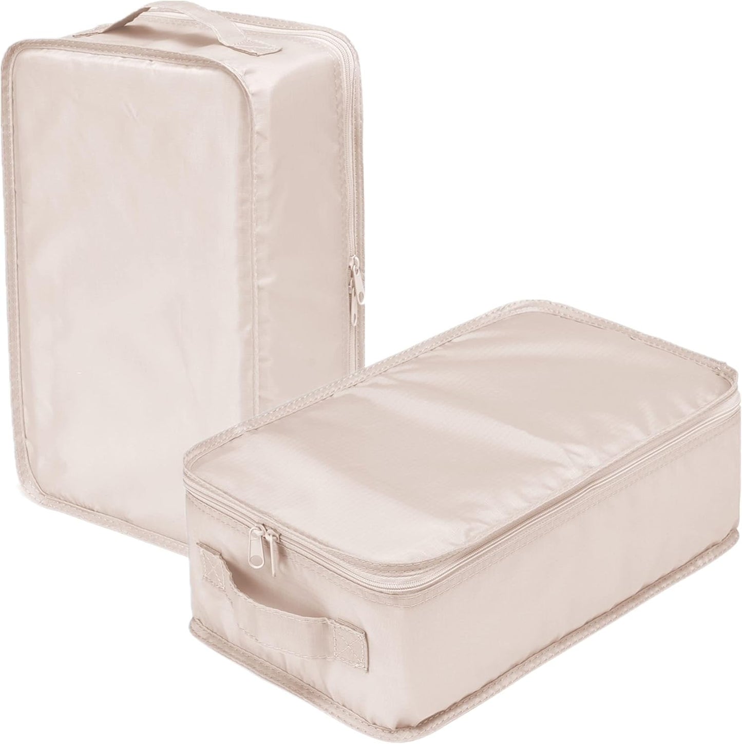 Travel Shoe Bag - Holds 2 Pairs of Shoes | Durable Packing Cubes for Travel (Pink, 2 Pack)