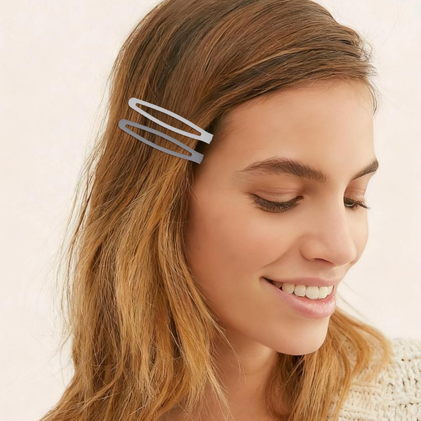 Matte Snap Hair Clips - 20PCS Non-Slip Metal Barrettes for Women & Girls | 2.4 Inch, 4 Colors