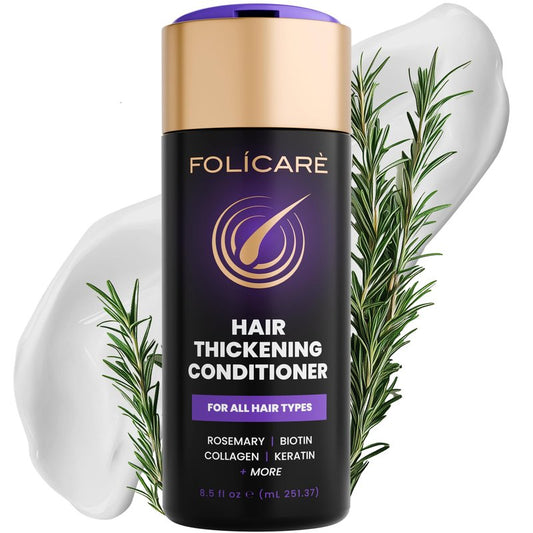 FOLICARE Hair Thickening Conditioner & Structural Repair Treatment | The 8-Week Density Protocol to Achieve Structurally Sound, Measurably Thicker Hair Resilient to Styling - 8.5 Fl oz