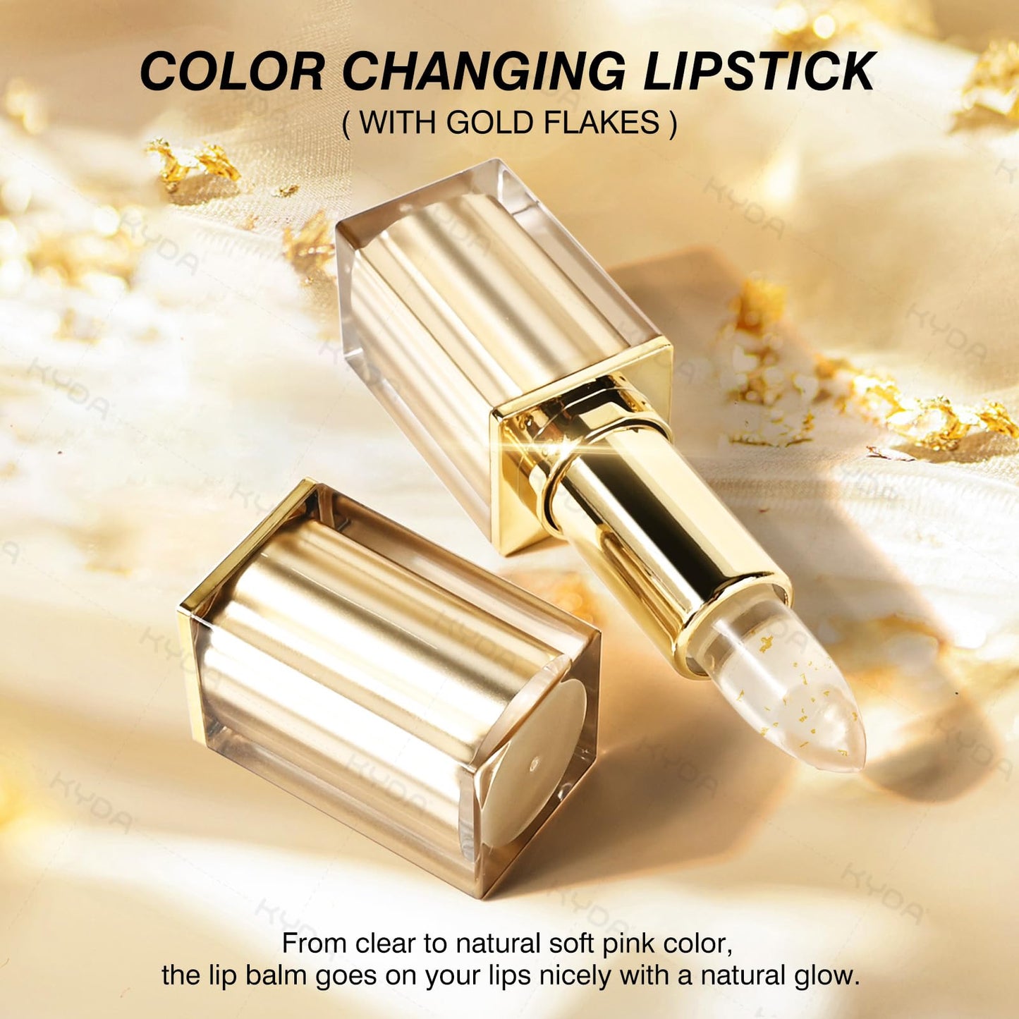 KYDA Transferproof Color Changing Lipstick for Mature Skin, pH Adjusting Lipstick for Personalized Color, Long Lasting Moisturizing Tinted Lip Balm, Hydrating & Non-Sticky, All Skin Tones