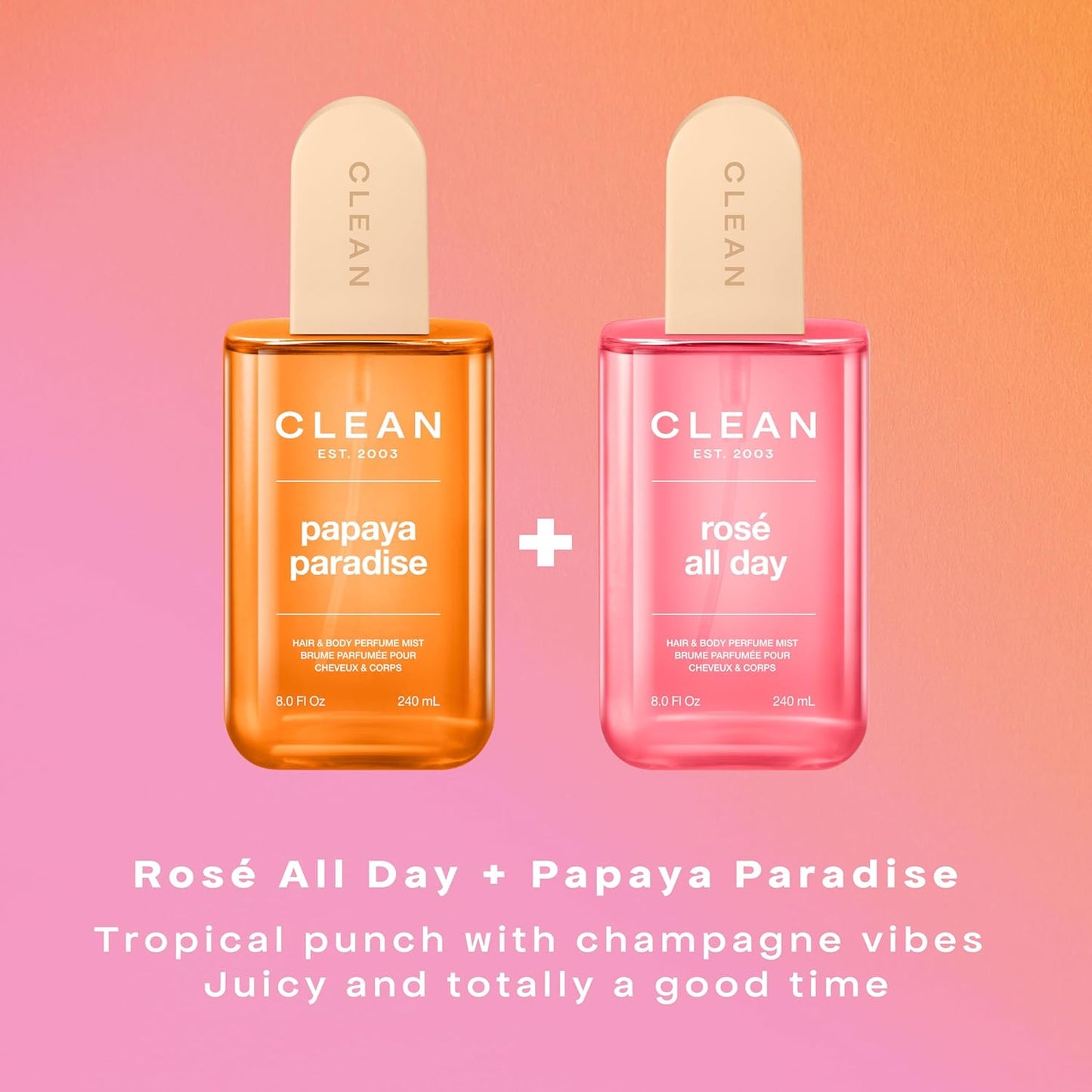 CLEAN Hair And Body Fragrance Mist - Hydrating Scent Spray, Long-Lasting Gourmand Aroma | Lightweight Vegan Formula