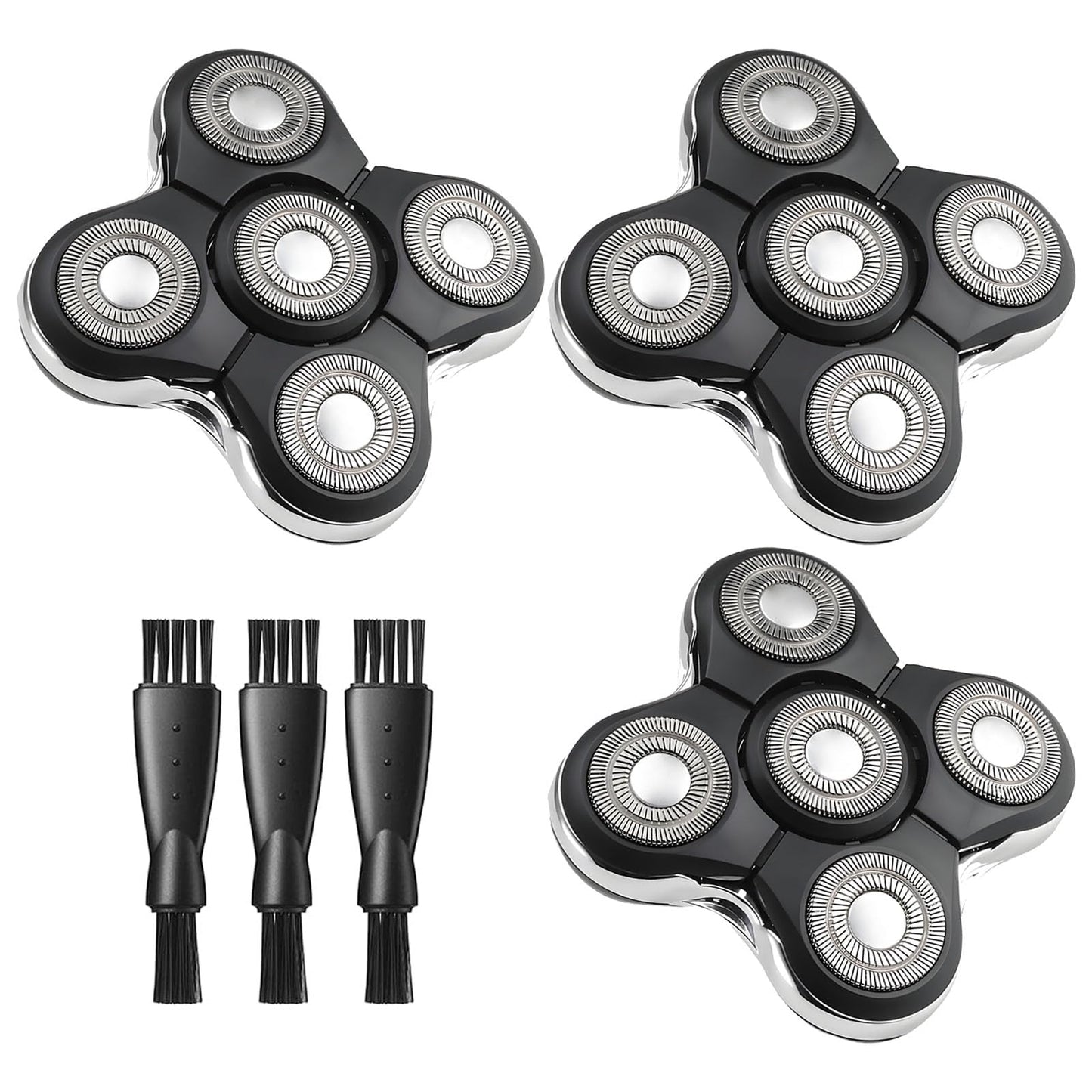 Remington Balder Boss XR7120 Replacement Head for Remington Shaver for Men XR7100 XR1600, 3 PCS Balder Boss Replacement Head, 3 Cleaning Brush