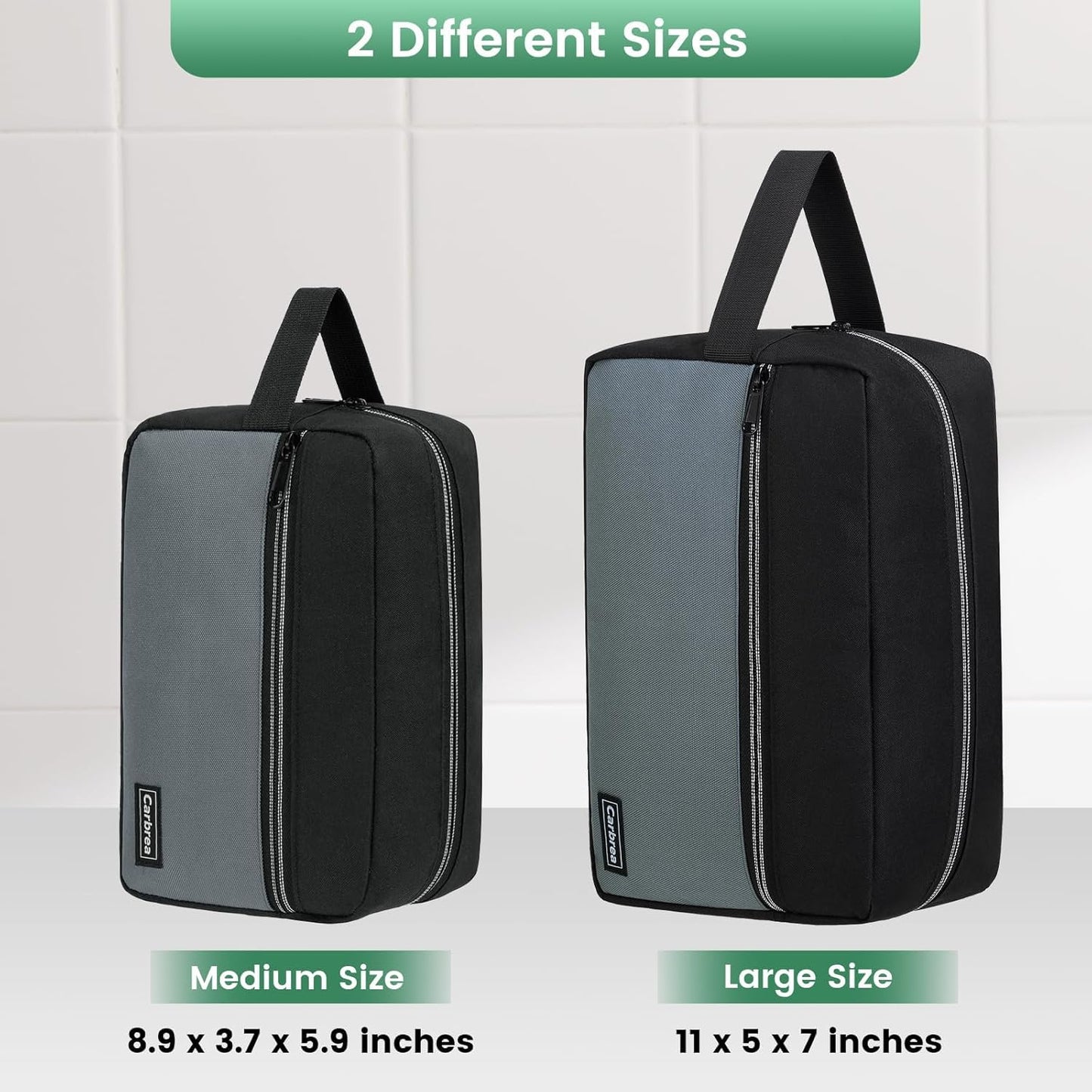 Travel Toiletry Bag - Compact Organizer for Cosmetics, Accessories & Gifts - Black