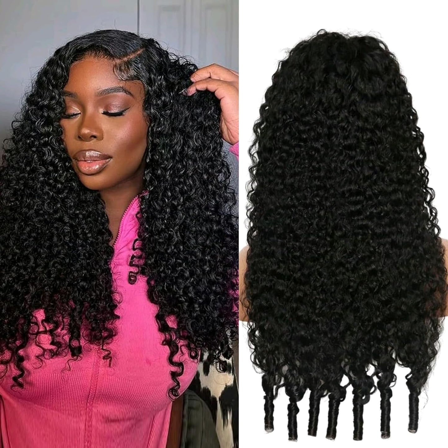 Deep Wave Lace Front Wigs - 250% Density Human Hair for Black Women | Brazilian Glueless Pre-Plucked with Baby Hair