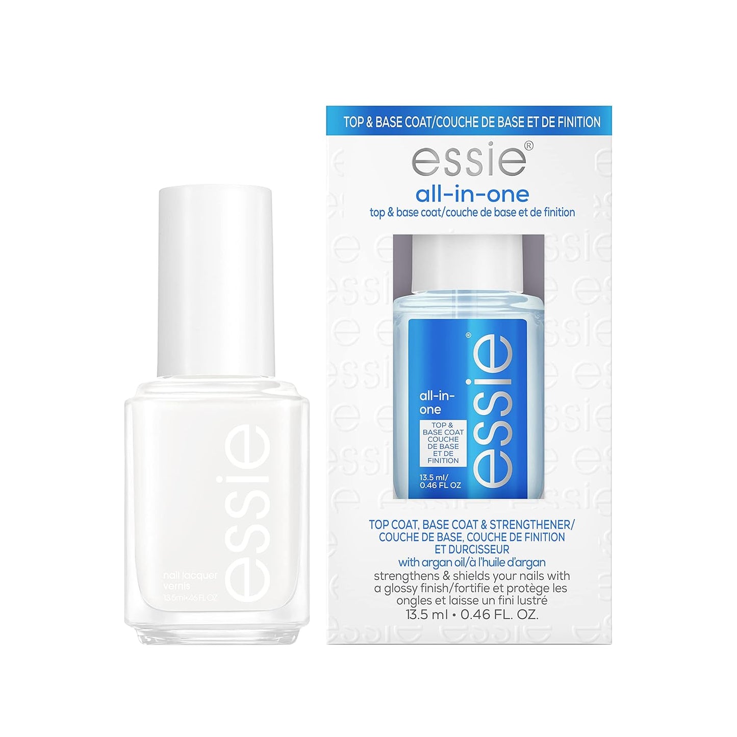 Essie Nail Care - 8-Free Vegan Base Coat for Smooth, Sleek Finish | 0.46 Fl Oz