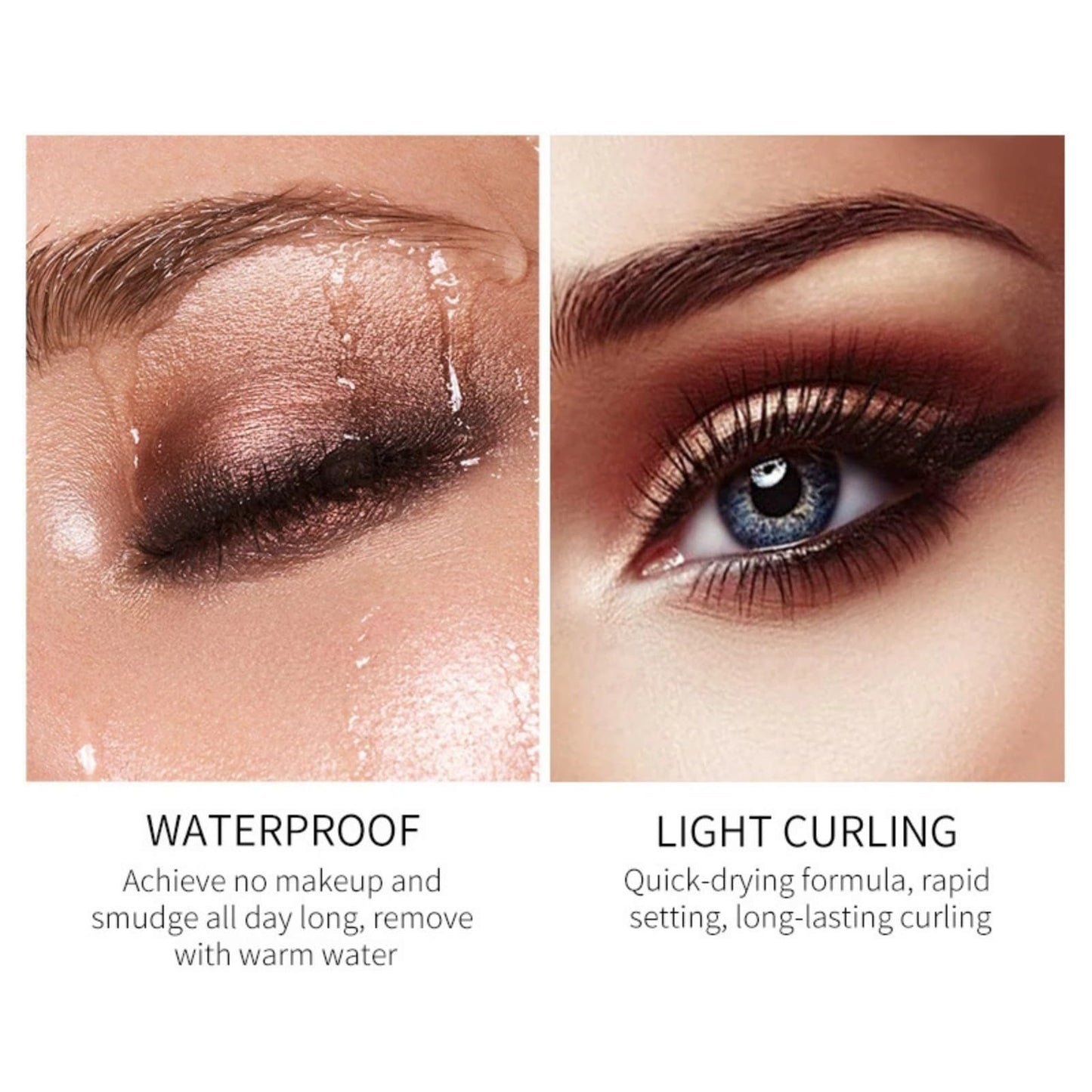 MAEPEOR 5D Silk Fiber Mascara Fuller & Voluminous Colored Eyelash Natural Waterproof Smudge-proof Mascara