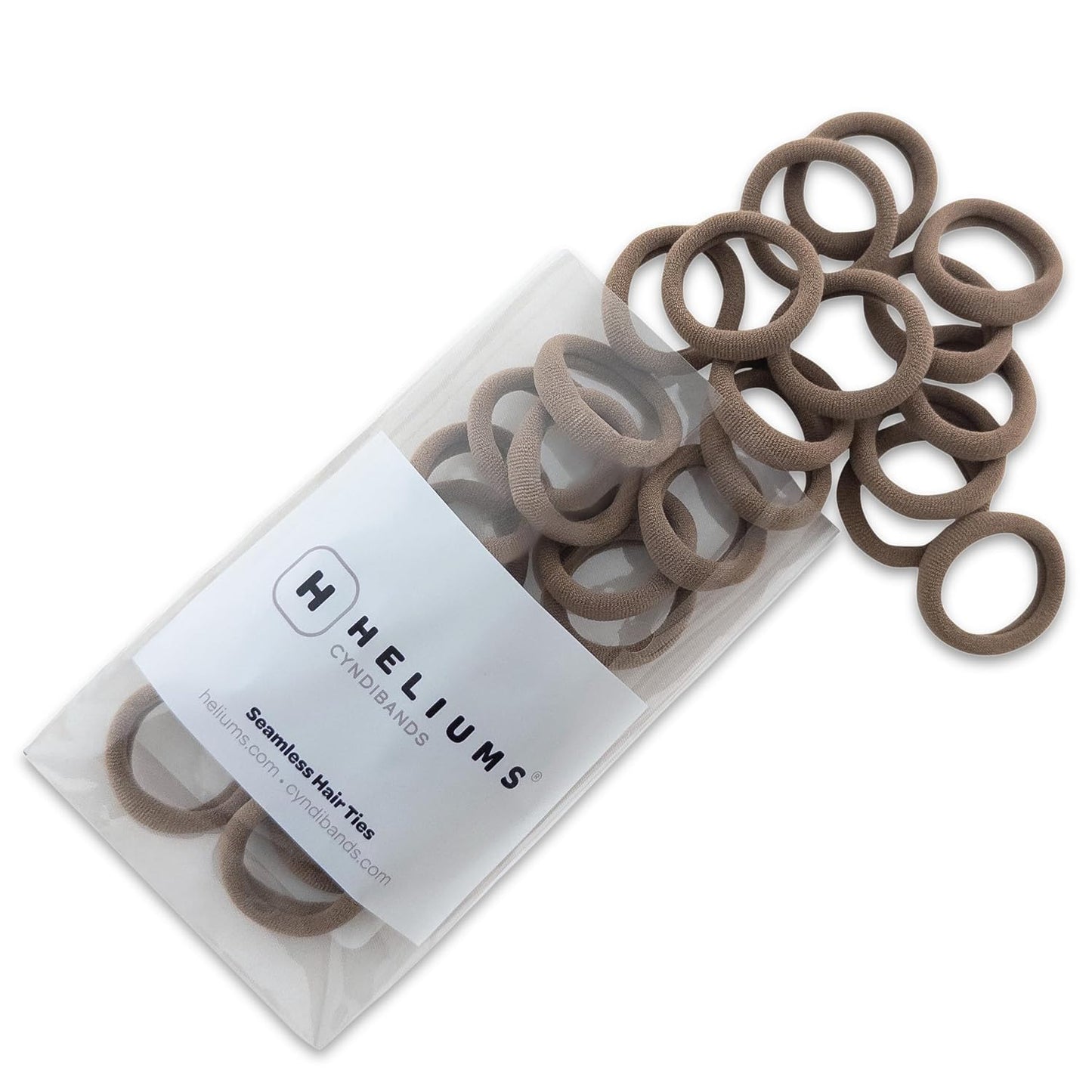 Soft Hair Ties for Kids & Pets - Sandy Blonde Mini Nylon - 1 Inch No-Damage Ponytail Holders | 30 Count