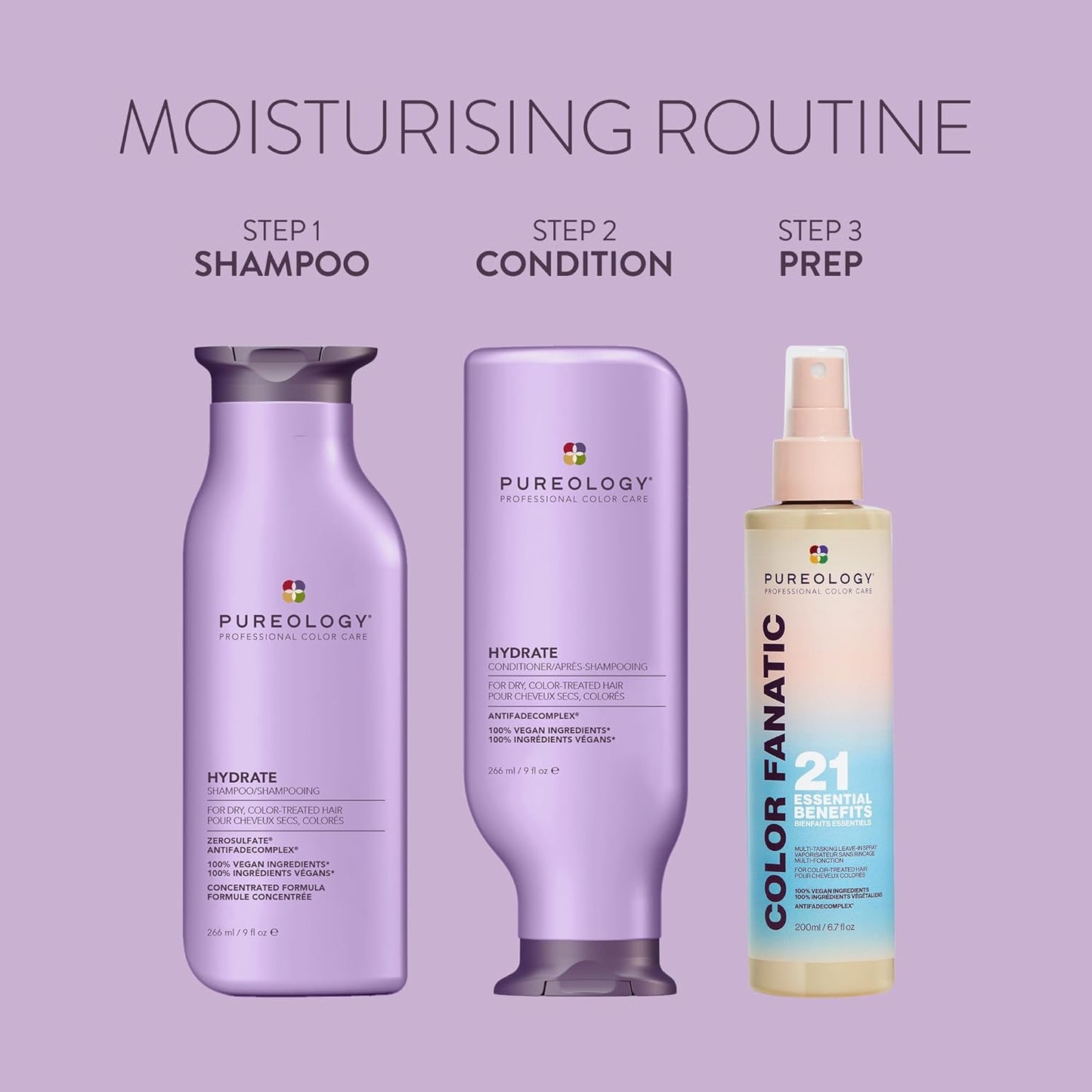 Pureology Hydrate Conditioner - Nourishing Formula for Dry & Color-Treated Hair | Restores Moisture & Hydration