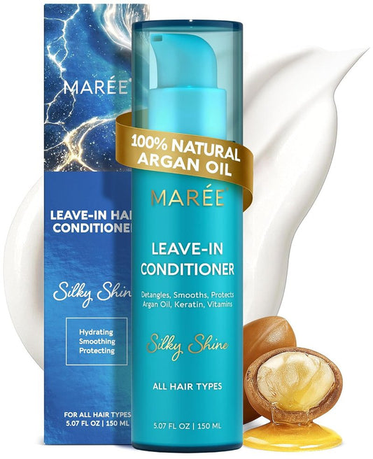 Leave-In Conditioner for Dry Damaged Hair - Glossy Finish for Curly & Color-Treated Hair