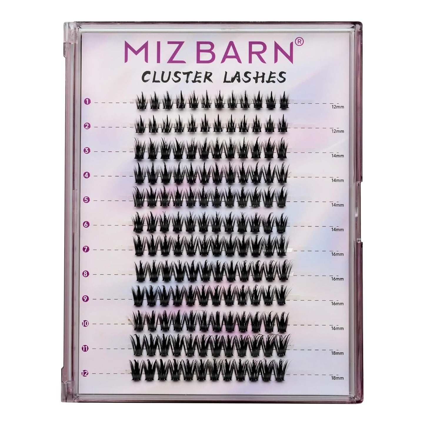 Individual Cluster Lash Extensions Kit - 312PCS Wispy Manga Lashes for Self-Application | 4 Styles Included