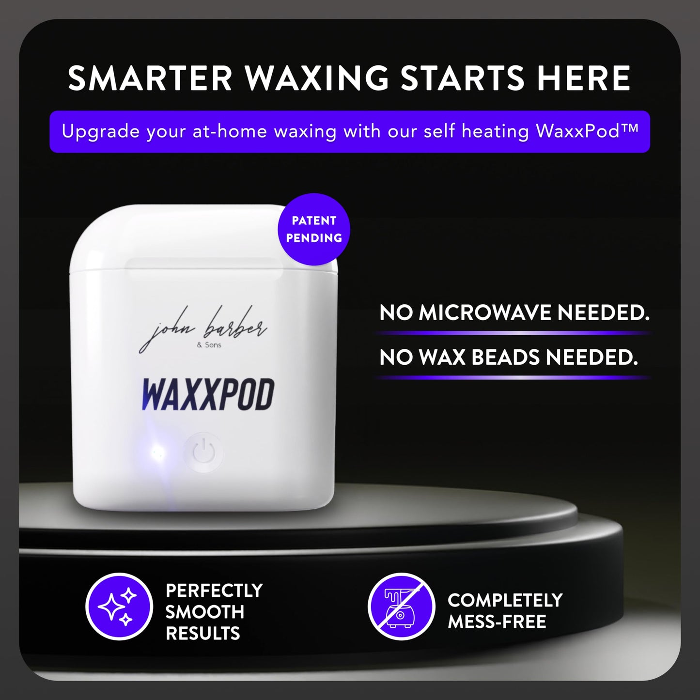 WaxxPod™ Nose Hair & Ear Hair Remover - USB Powered Waxing Kit with 24 STIX