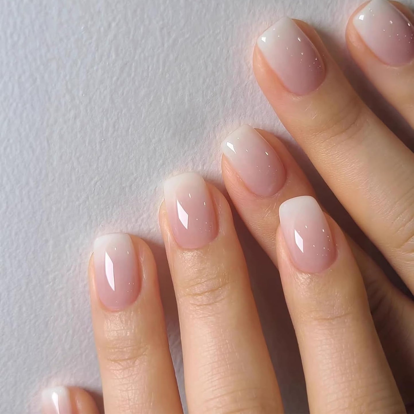 30Pcs Handmade Press-On Nails | Medium Almond 3D Ocean Wave Blueberry Floral Design with Pearls & Rhinestones