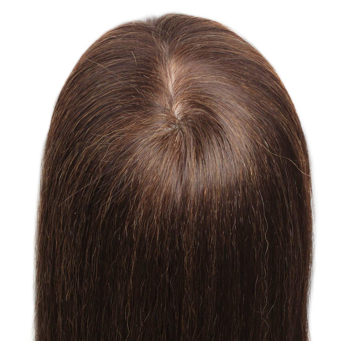 22-24 Inch Mannequin Head With 60% Real Human Hair Practice Training Manikin Head with Clamp Holder For Styling Cutting Braiding Brown Hair Cosmetology Doll Head for Christmas