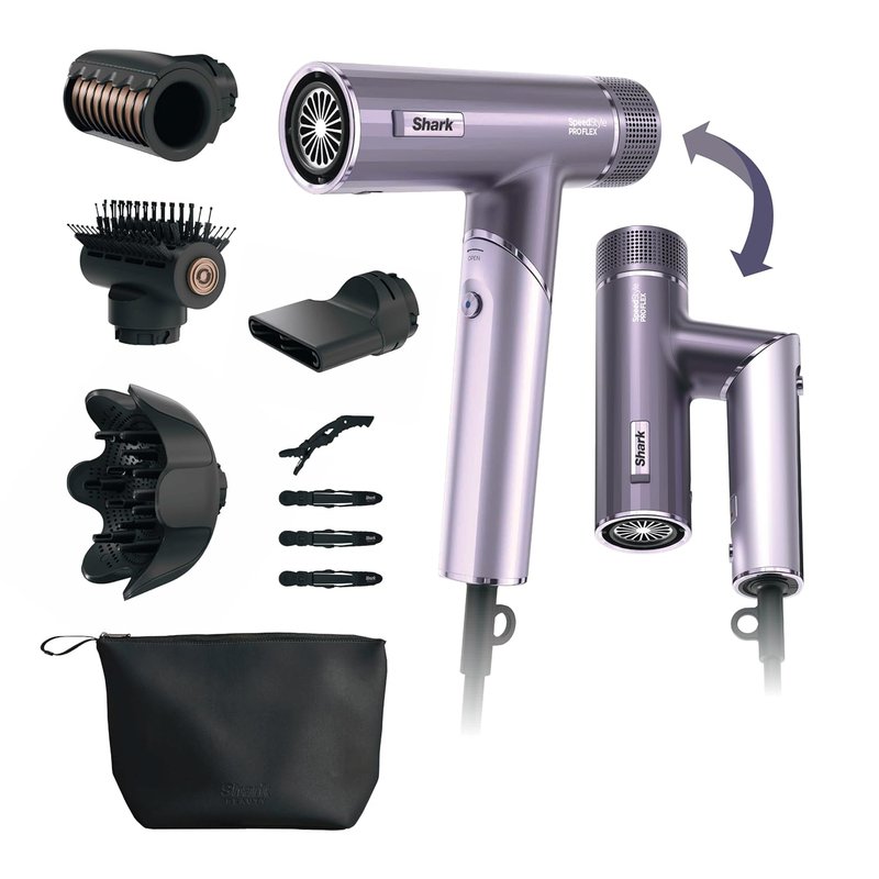 Shark SpeedStyle Pro Flex Hair Dryer System - High-Velocity Ionic Design with Scalp Shield | Lightweight, No Heat Damage