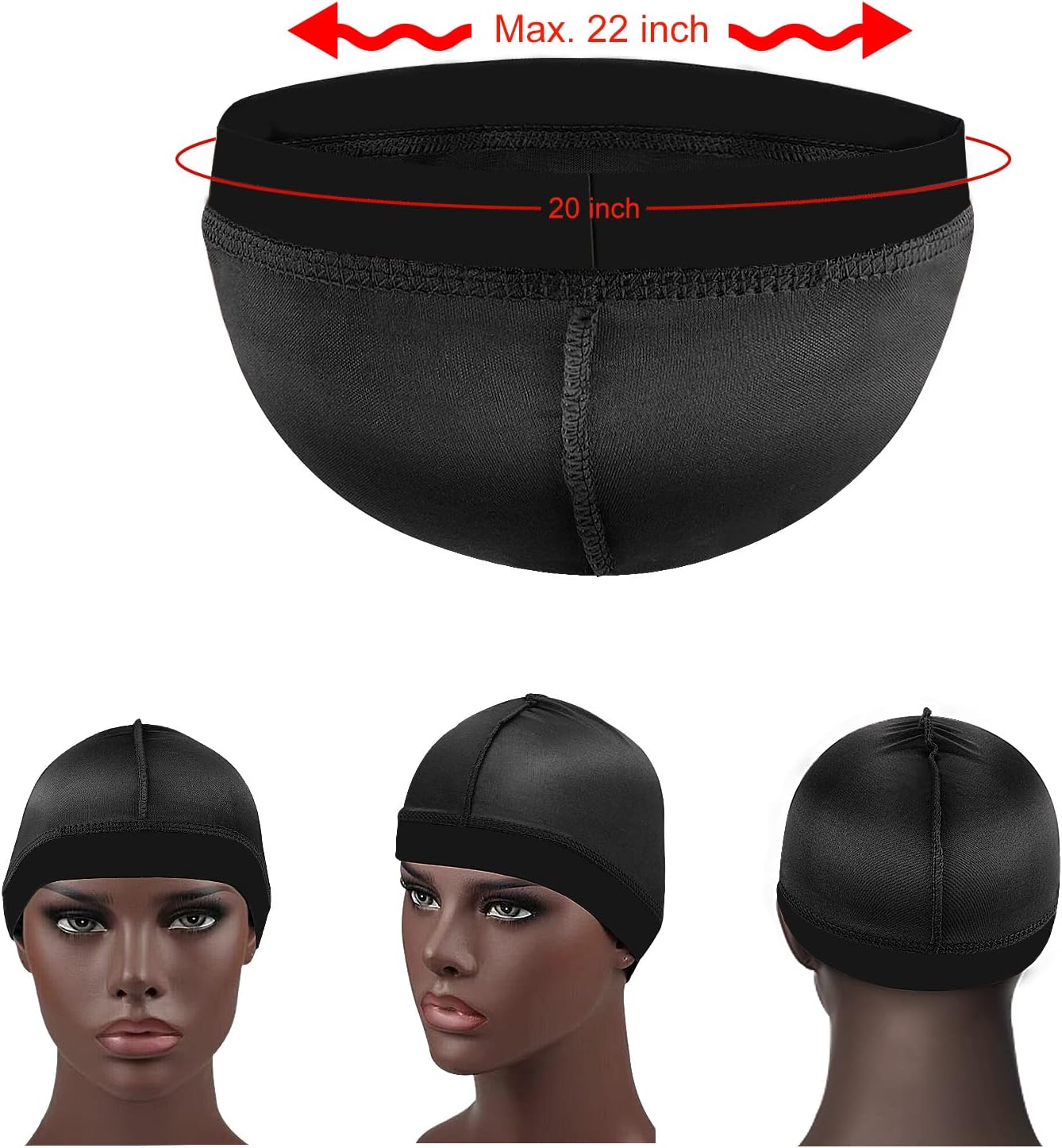 Wave Caps for Men - Premium Compression Durag for 360, 540, 720 Waves | Adjustable Fit