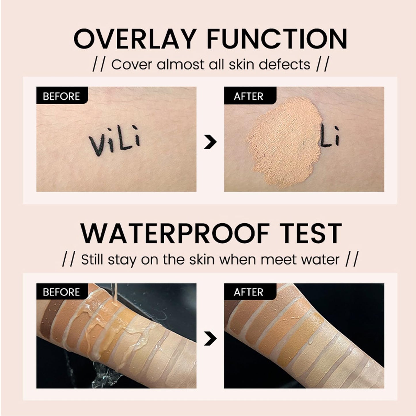 Color Changing Foundation for Mature Skin - Hydrating Concealer Cream | Lightweight, Buildable Coverage, Natural Finish