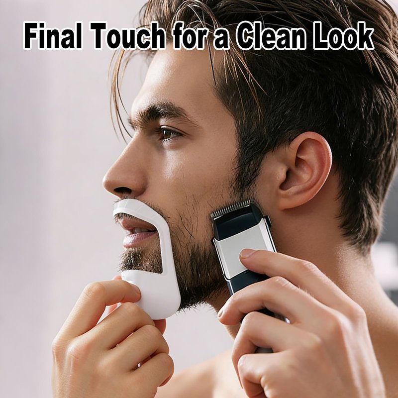 5-Piece Beard Shaper Kit – Includes Beard Guide Shaping Tool, Mustache Guard, Face Shaper, and Small Comb for Men’s Beard Grooming