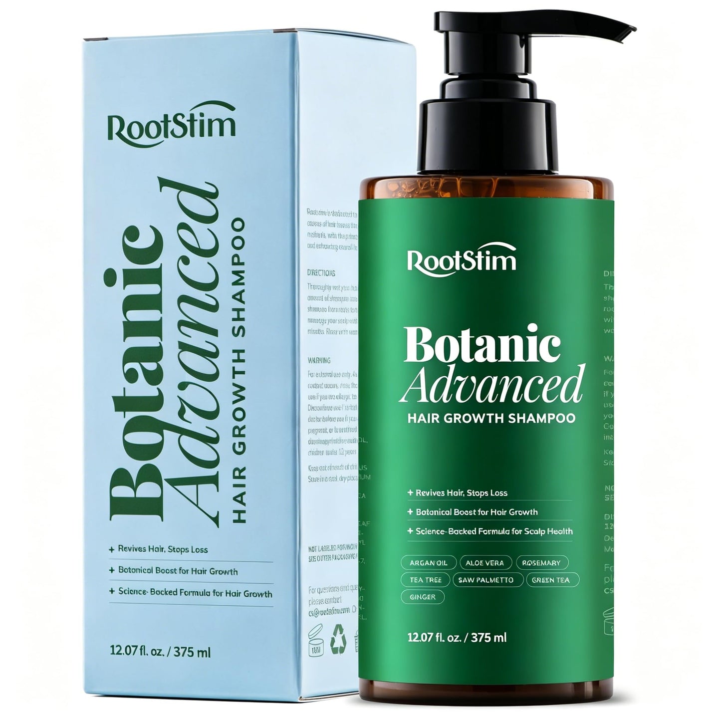 Hair Thickening & Hair Loss Shampoo for Men and Women, Sulfate & Paraben-Free Scalp Care, Hair Growth Shampoo with Rosemary and Biotin