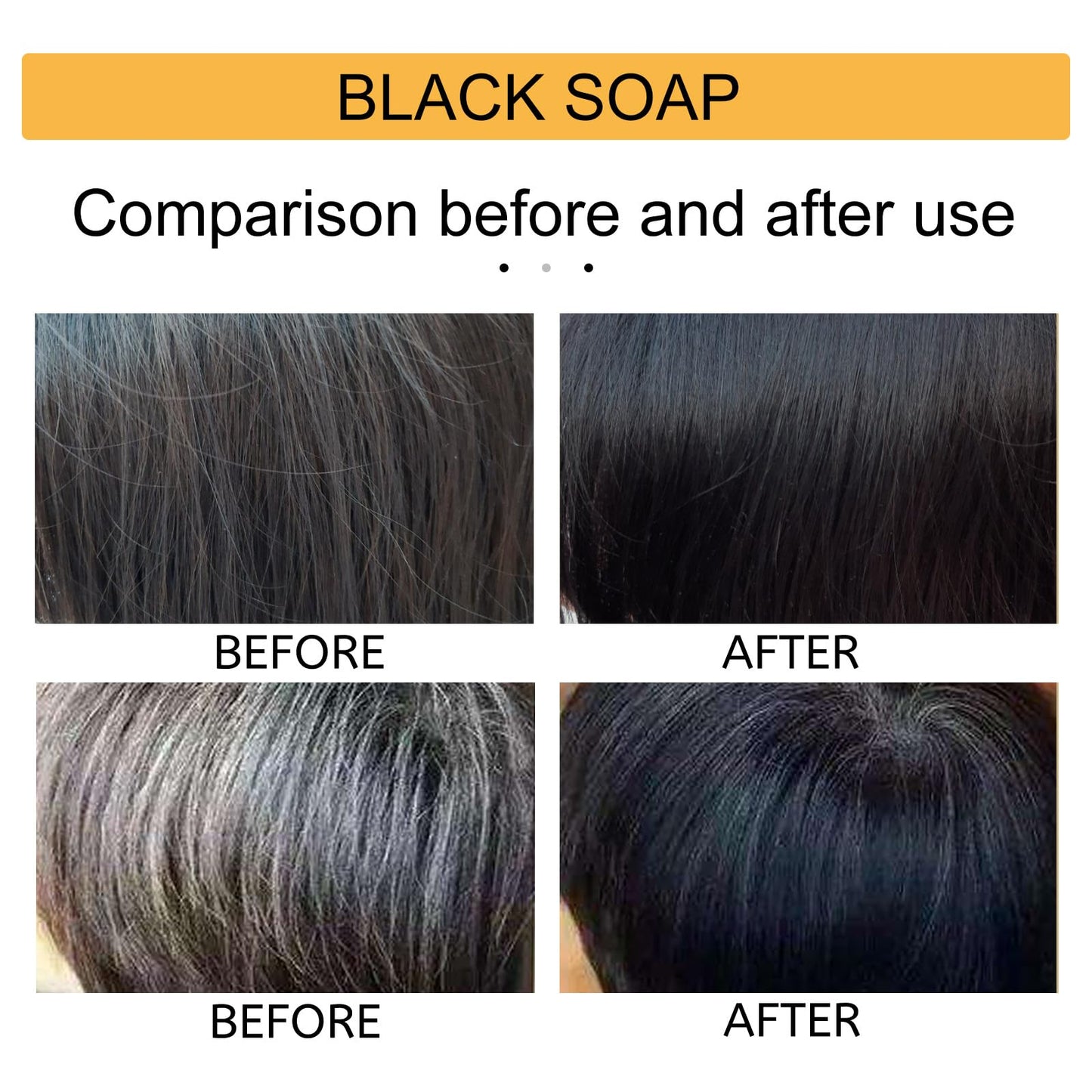 RUXUANHA Black hair soap
