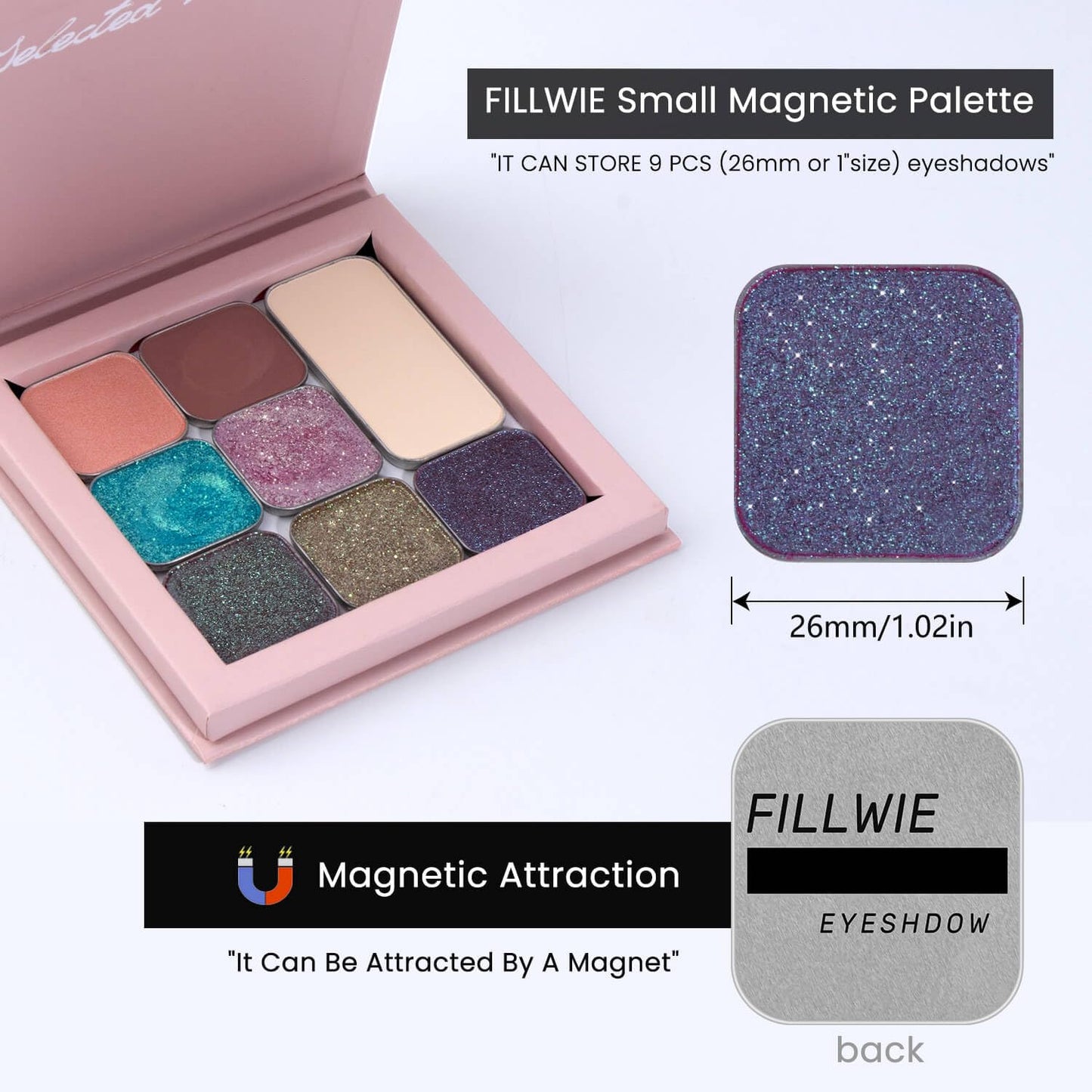Chameleon Chrome Eyeshadow - Duochrome Lavender & Blue Reflects | Iridescent Metallic Shimmer, Bouncy Texture