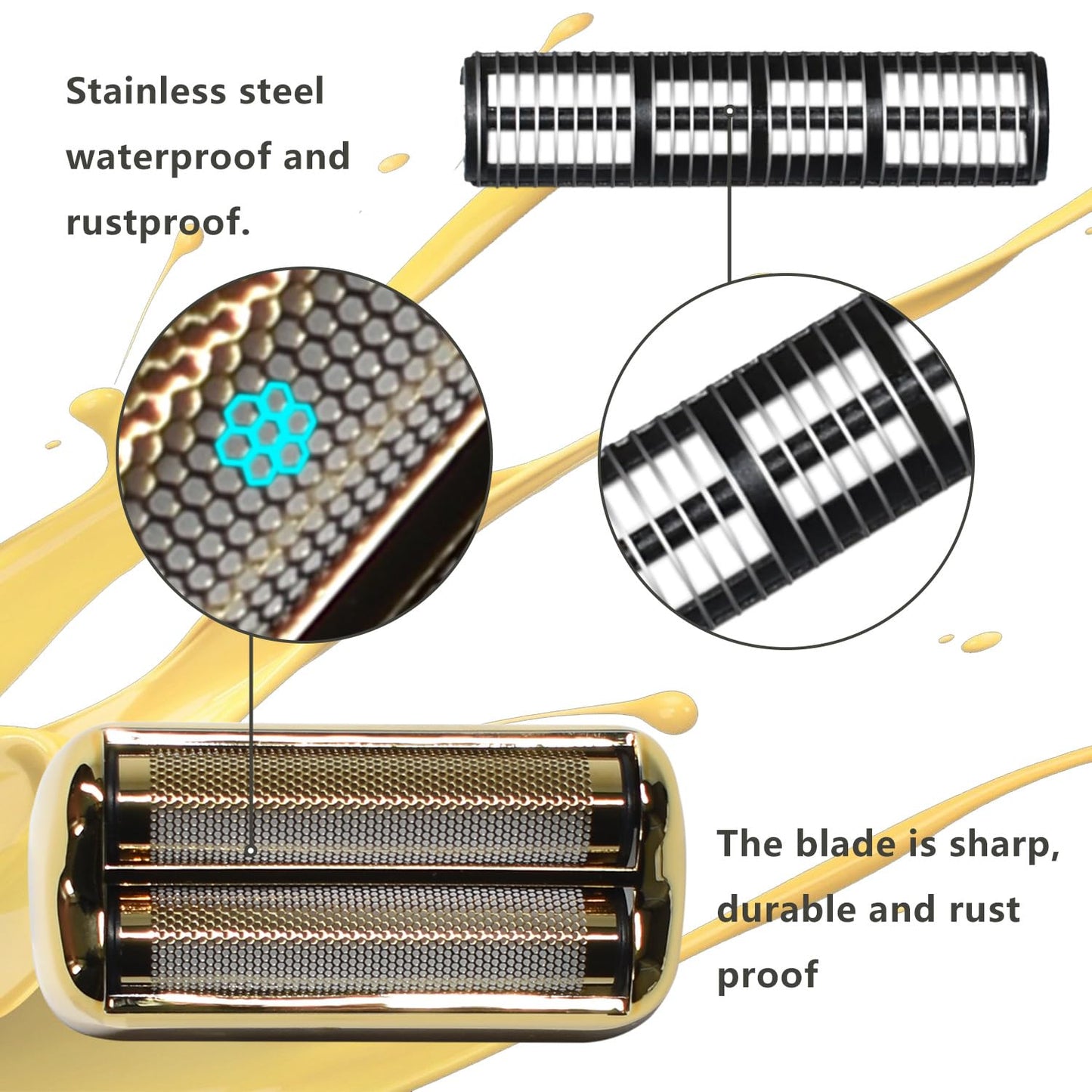 Replacement Foil & Cutter for BaBylissPRO Electric Shaver - Double Foil Shaver Head Compatible with FXFS2 | 2PCS
