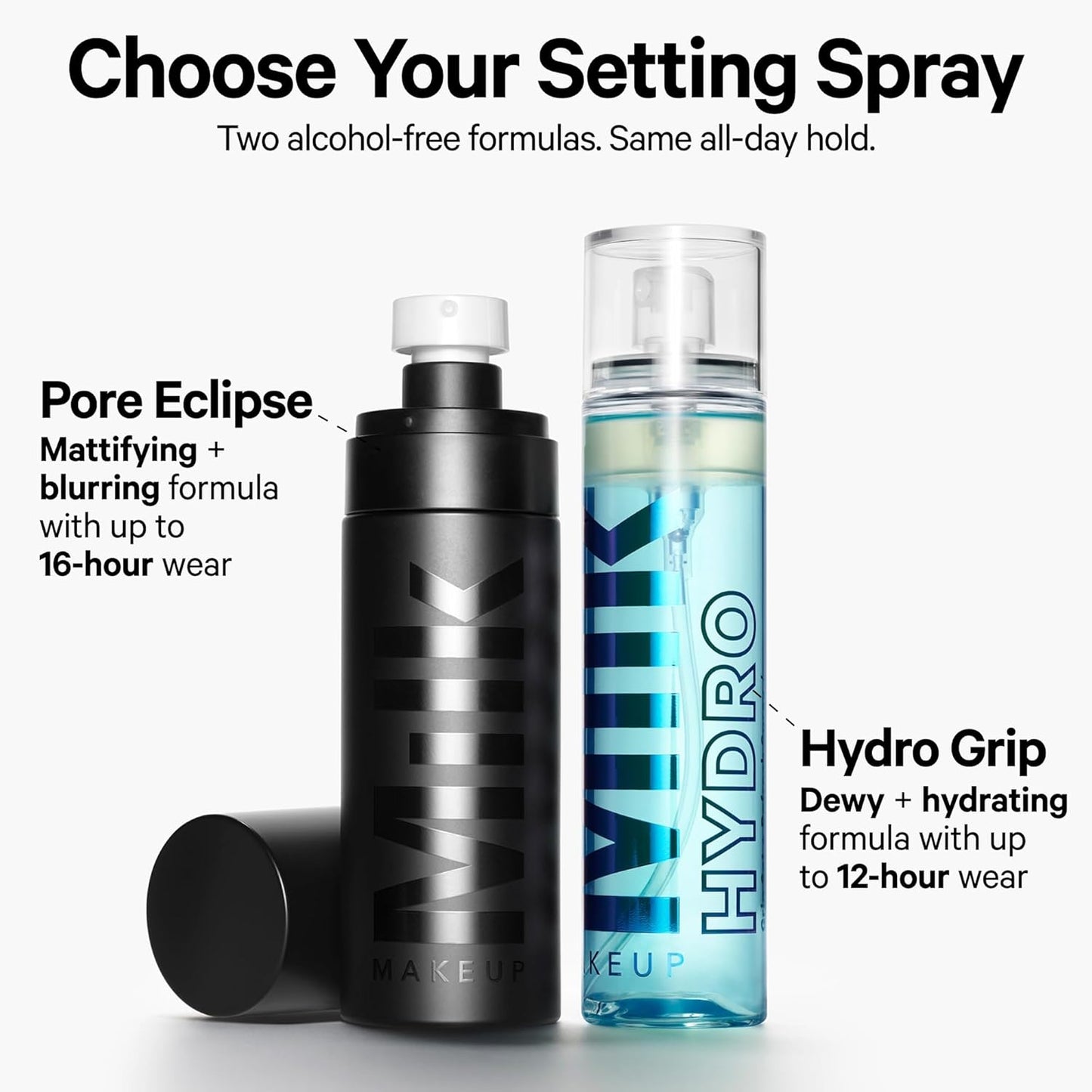 Hydro Grip Set + Refresh Spray | Hydrating Makeup Setting Spray with Hyaluronic Acid - Long-Lasting, Alcohol-Free Mist for Dewy Skin