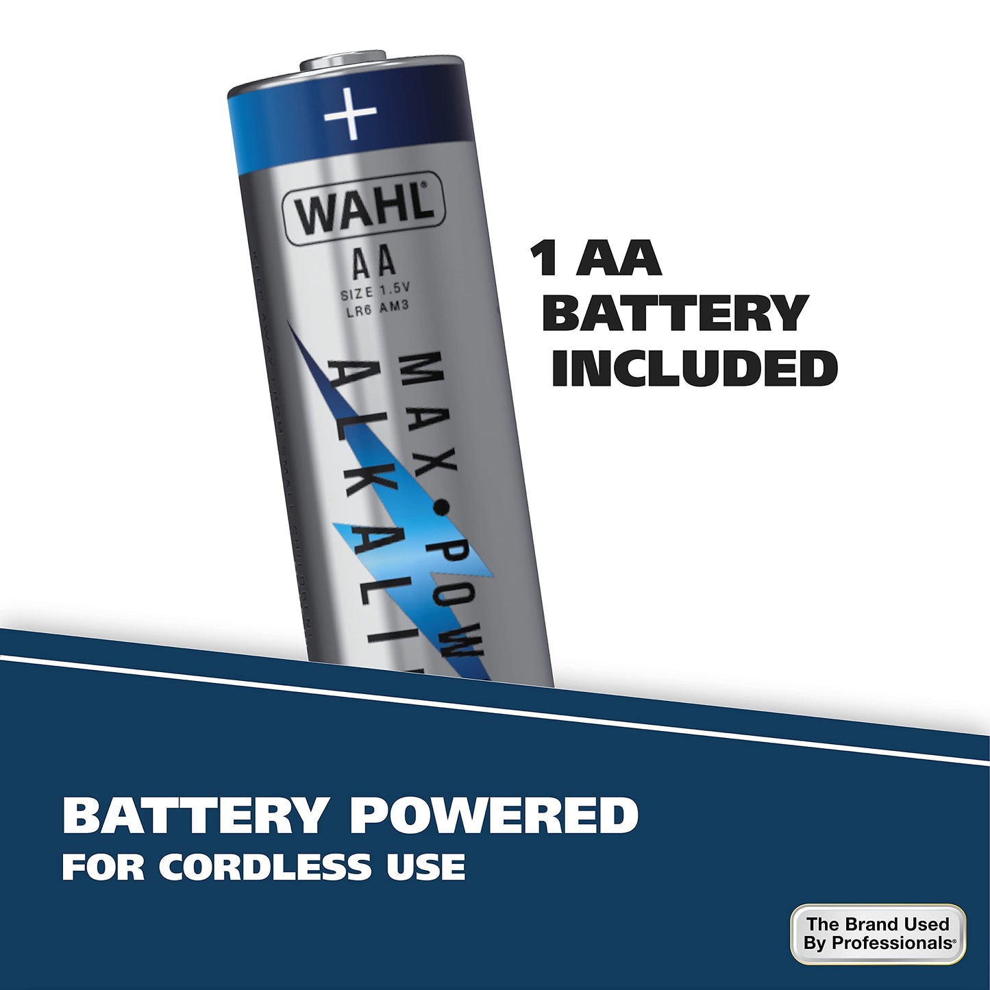 Wahl Lighted Battery Nose Hair Trimmer for Men & Women. Painless, Easy to See Nose, Ear, and Eyebrow Trimming with Built in Light, Battery Included. – Model 3023283