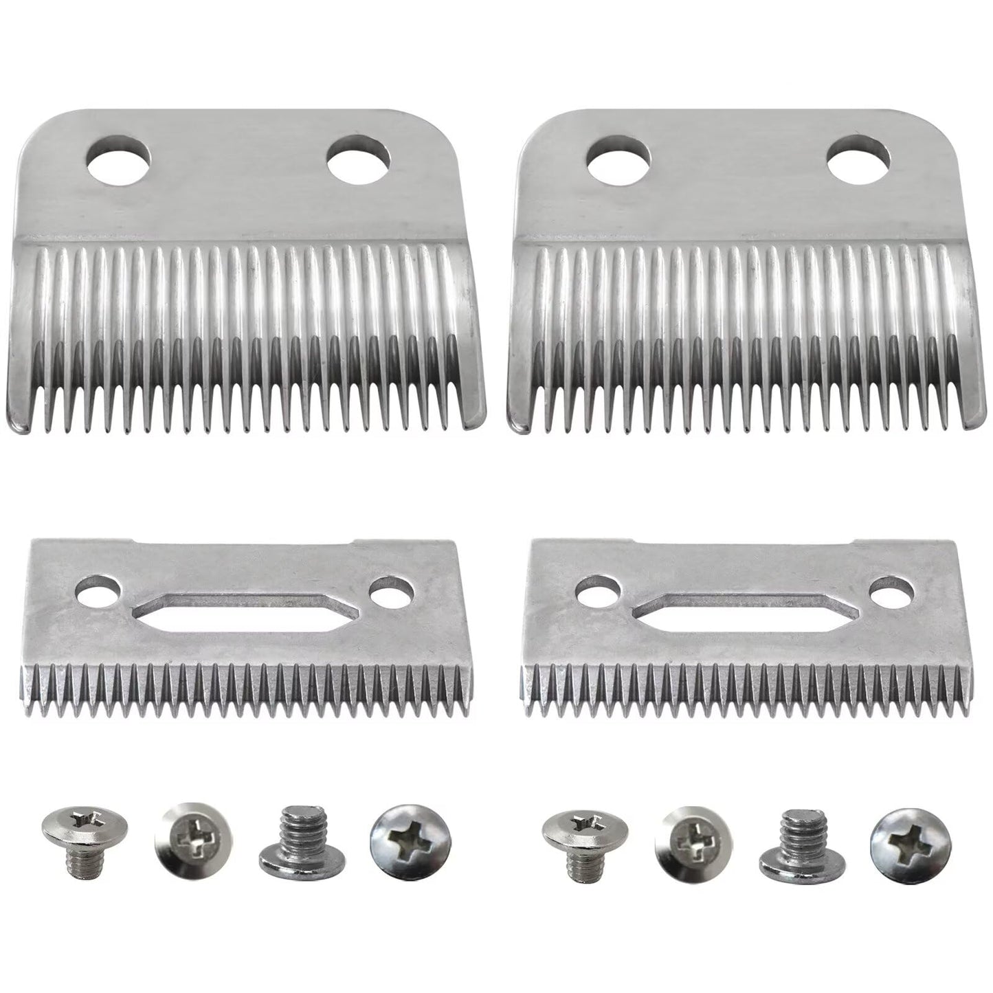 WELURE 2 Hole Clipper Blade Replacement Fit for Wahl Fit for Precision Premium Smooth Cut/ElitePro/ExtremeGripPro/ MC3/ ProSeriesPlatinum/Self-CutPro/Pet-Pro/ *NotfitMulti-Purpose79607