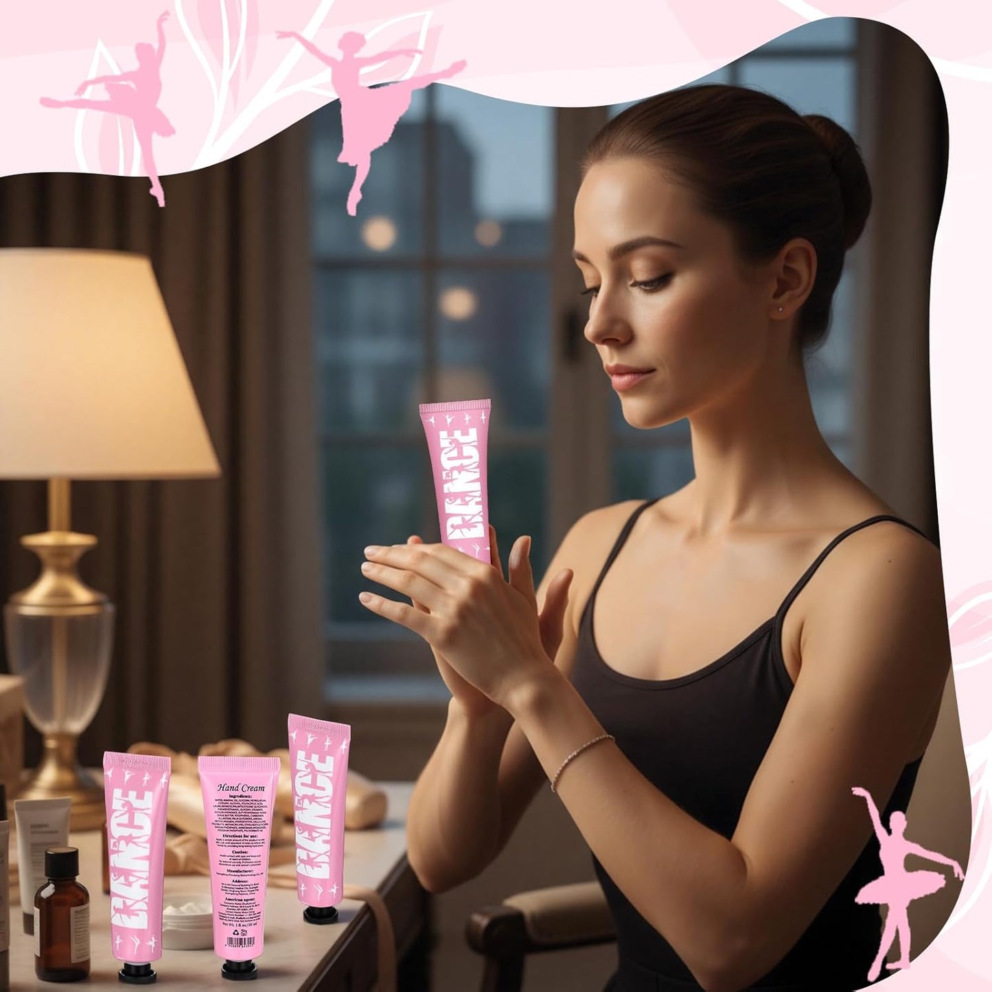 Dance-Themed Hand Cream Set - 24 Pack Moisturizing Lotion for Dancers | Perfect Gifts for Competitions & Recitals