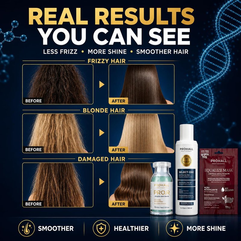 Brazilian Keratin Treatment - Formaldehyde-Free Blowout Complex | 10.1oz Queratina Brasileña for Smooth Hair