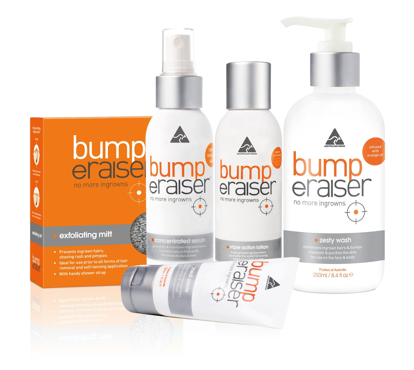 Bump eRaiser Exfoliating Mitt — Body Exfoliating Glove for Ingrown Hair Prevention, Razor Bumps & Self-Tan Prep | Italian Fibre with Shower Strap | Reusable, Vegan, Made in Australia