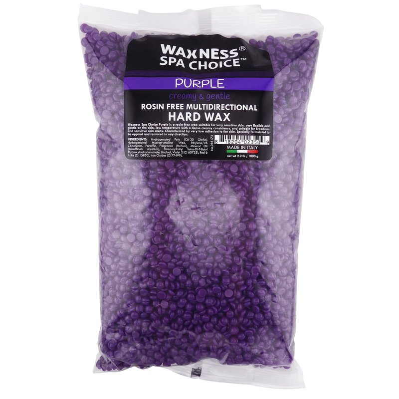 Waxness Spa Choice Rosin Free Multidirectional Hard Wax Purple 2.2 lb / 1 kg