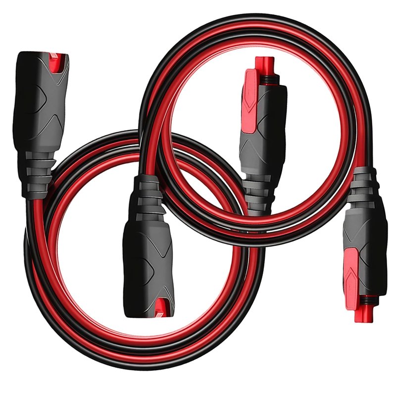 2-Pack 10-Ft 16AWG Extension Cable Fit for NOCO GC004 X-Connect, with Fused WaterproofPlugs for Genius Smart Battery Chargers, Compatiblewith GENIUS1, GENIUS2, G750, G1100, G3500