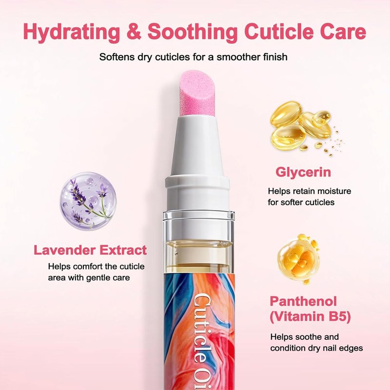Ceramic Cuticle Pen - Moisturizes & Polishes Dry Cuticles | Instantly Removes Dead Skin, Leaves Nails Shinier