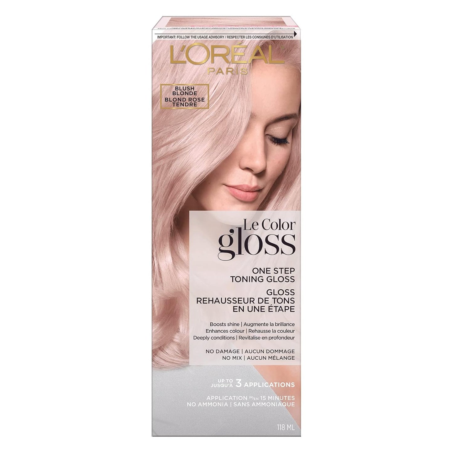L’Oréal Paris Hair Gloss - One Step Toning Treatment for Auburn Hair | 4 Ounce