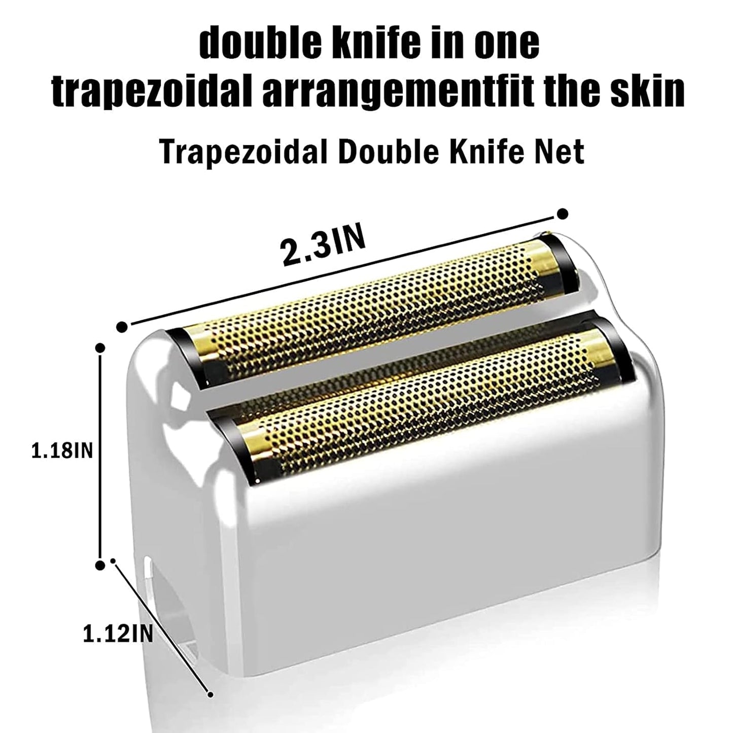 BaBylissPRO Shaver Replacement Foil & Cutters - 2PC Silver Compatible with Double FXFS2