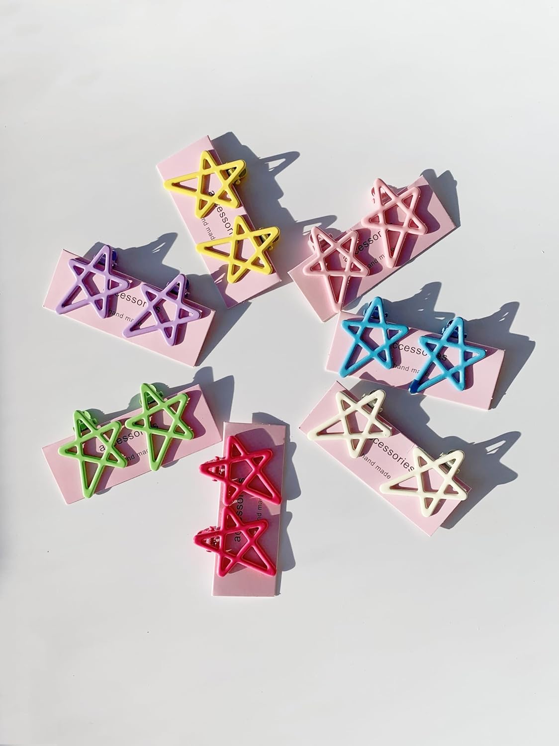 Cute Metal Star Hair Clips - 14 PCS No-Slip Barrettes for Thick & Thin Hair | Perfect for Women & Girls