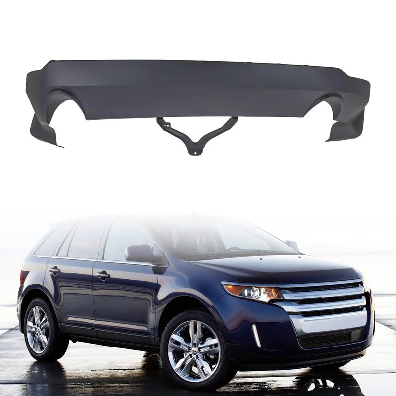 Rear Lower Bumper Cover FO1115100 Compatible for 2011-2014 Ford Edge SE/SEL/Limited Models Textured