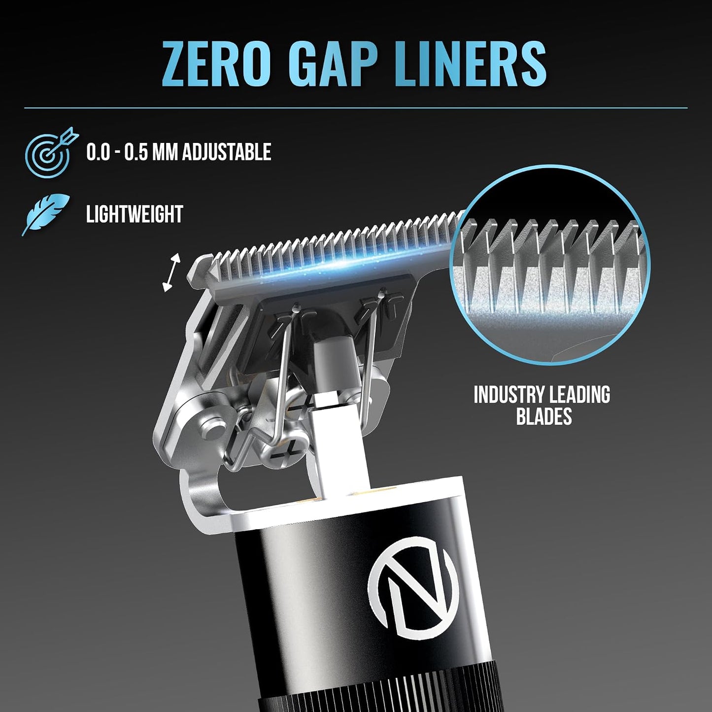 Professional Hair Clippers for Men - Cordless Barber Trimmer Set | Fade Haircut Kit