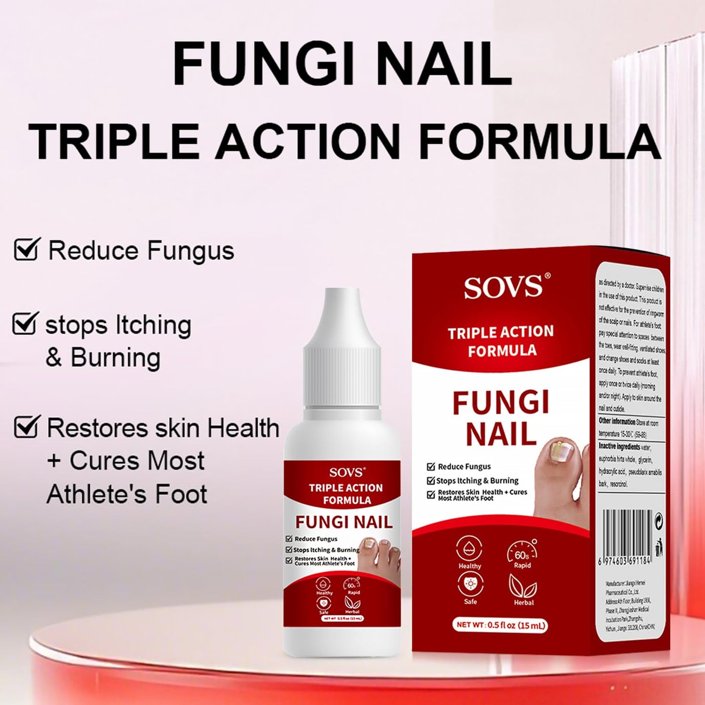 Toenail Treatment - Gentle Formula for Healthy Nails | 1 Piece