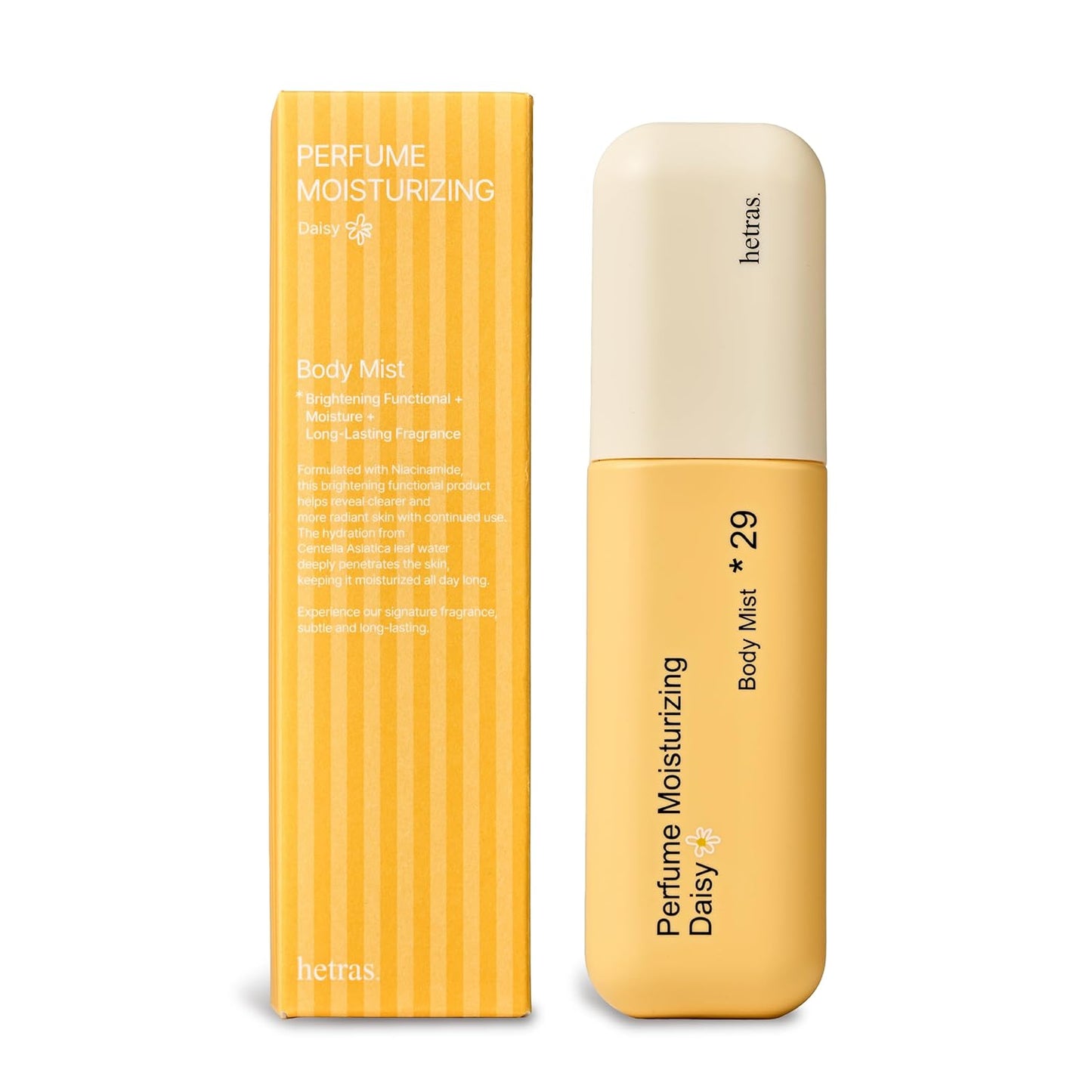 Daisy Scent Perfume Body Mist - Hydrating Fragrance Spray with Niacinamide | Skin Smoothing & Moisturizing | 4.06 fl. oz