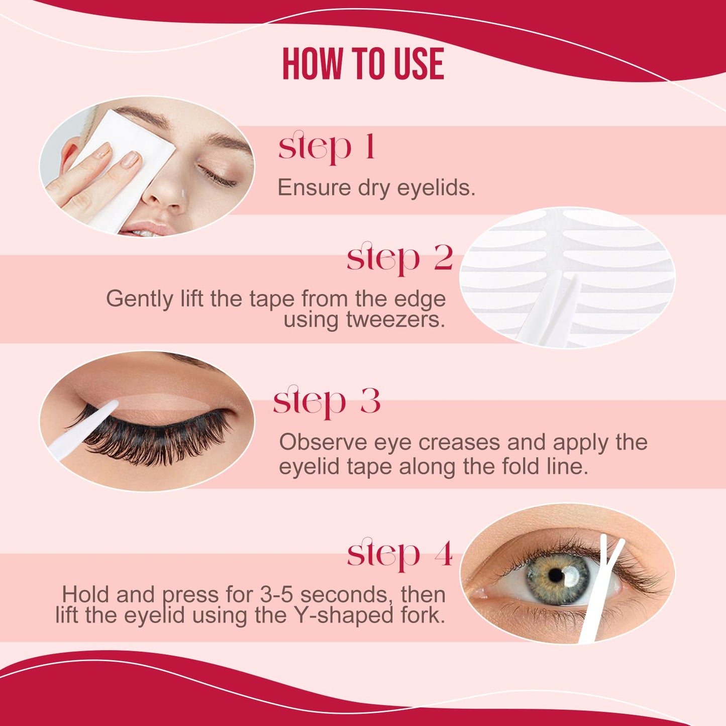 FADVAN Eyelid Tape 650Pcs, Instant Invisible Eyelid Lifter Strips Ultra-Thin Breathable long-lasting Double Eyelid Tape for Hooded, Droopy, Uneven, Mono-eyelids-New upgrade.