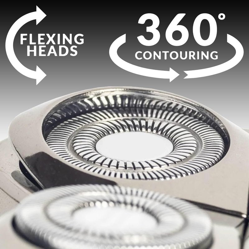 Replacement Head Compatible with Shaver PRO 4, Blade Fit for Skull Pitbull, Butterfly Kiss PRO & Palm Shavers, Replacement Head for Electric Shaver & Blade for Bald Head and for Men/Women (2 Pcs)