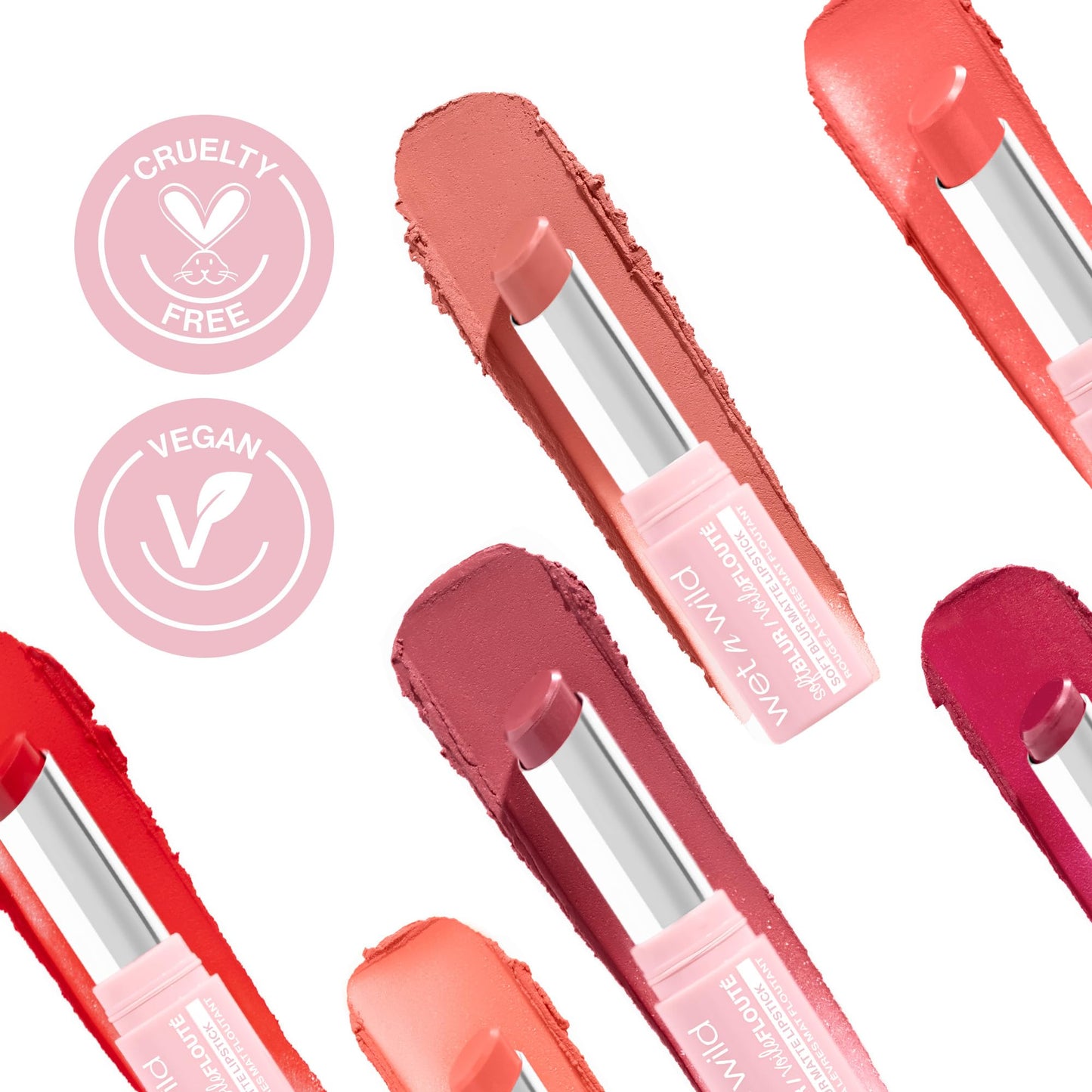 wet n wild Soft Blur Matte Lipstick, Velvety Semi-Sheer Buildable & Blendable Non-Drying Formula, Comfortable Wear, Vegan & Cruelty-Free - I'm Shy