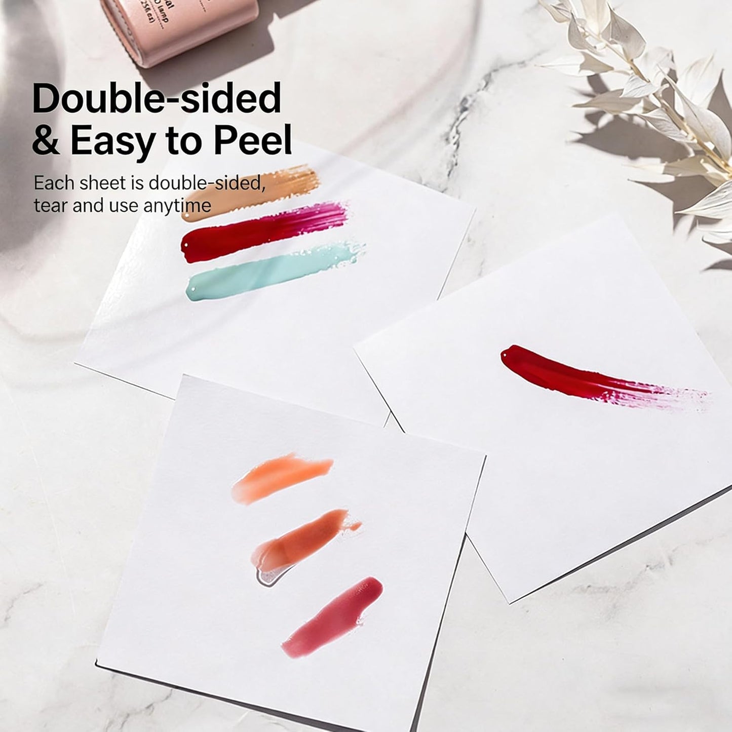 Disposable Nail Polish Palette - 100 Waterproof Sheets for Nail Art Mixing | Portable Gel Mixing Tool