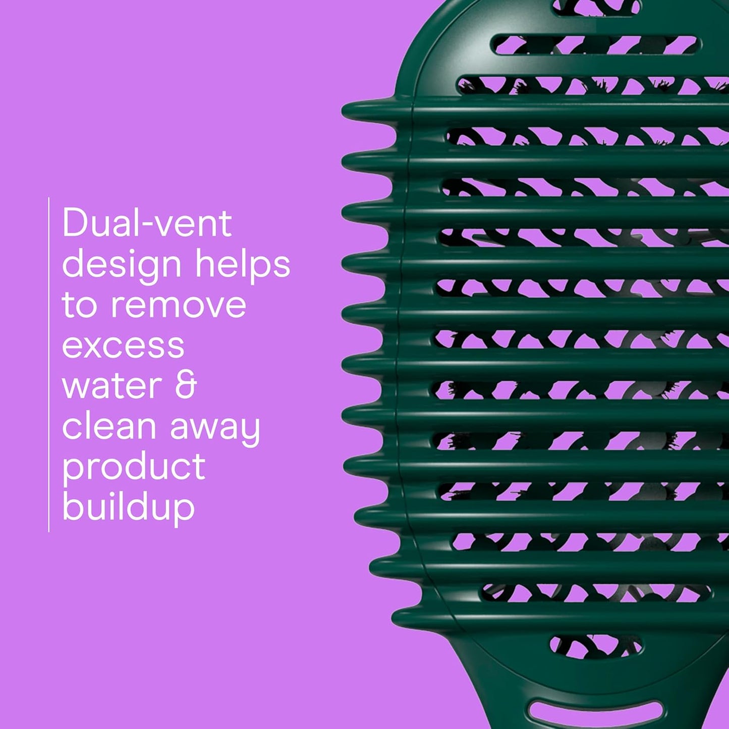 Conair Curl Define Pro Hair Brush - Frizz-Free Detangling & Curl Definition | Dual-Vent Design, Mixed Bristles