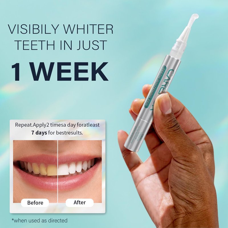 Teeth Whitening Strips Kit - 7 Treatments (14 Strips) - Contain Teeth Whitening Pen, Non-Slip, Sensitive Teeth Whitener, Teeth Whitener for Coffee, Tea,Wine, Tobacco, and Other Stains