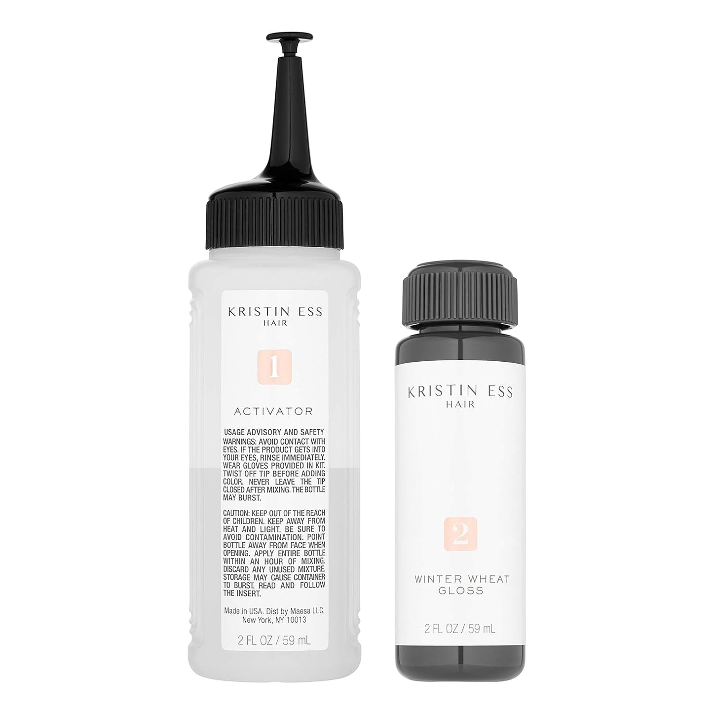 Kristin Ess Hair Gloss - Winter Wheat Light Neutral Blonde | 4-Week Semi-Permanent Color & Conditioner for Vibrant Shine
